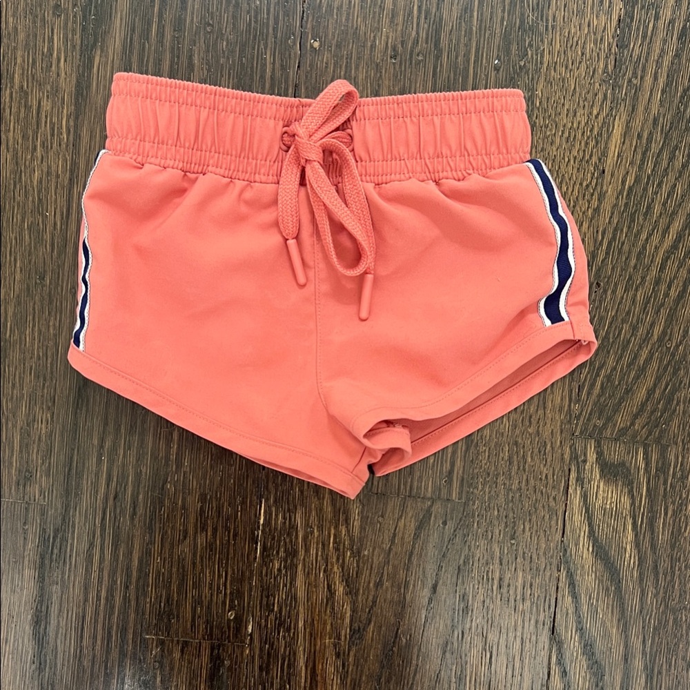 Minnow Boys Coral Swim Trunks with Side Stripes - 1T